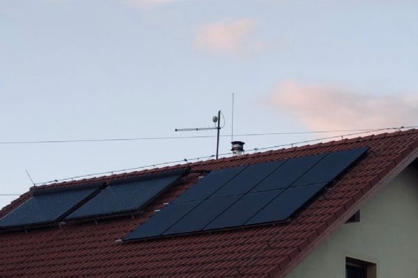 Třemošná FVE 5,12kWp a akumulace do baterií 9,6kWh