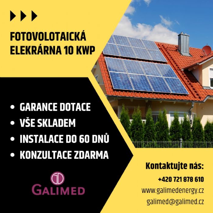 Fotovoltaické elektrárny 10 kWp skladem